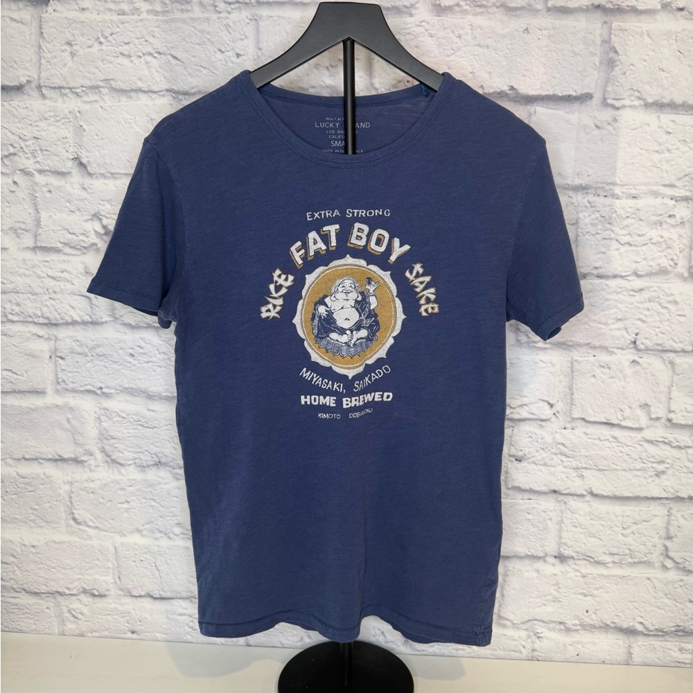 Vintage Boys Lucky Brand Navy Graphic Tee